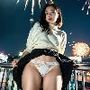 女子大生河川敷花火大会パンチラ画像集