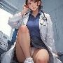 同級生女医のいたずらED治療パンチラ画像集