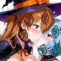絶頂！ 巨乳アス〇・ラングレー＆綾〇レイ ハロウィン編 Wフェラ Wパイズリ Wパイズリ射精 挿入 中出し 文字入り50枚 合計500枚