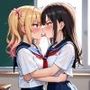 ギャルがキスをするだけのイラスト集