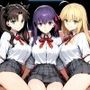 Fate/Staynight ヒロインズ制服＋競泳水着CG集
