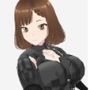 黒いウェアを着ている巨乳のお姉さん（セリフなし 3DCGモデル イラスト集）