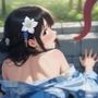 触手と浴衣な女の子