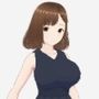 黒いワンピースの巨乳のお姉さん（セリフなし 3DCGモデル イラスト集）