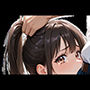 ポニーテールを掴んでイラマチオ